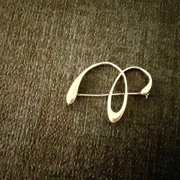 Sterling Silver “B” Pin - Picture 2 of 5